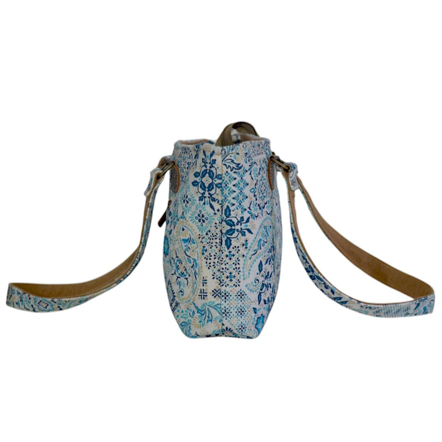 Canvas & Leather Small Shoulder Rydo Wrislet Bag