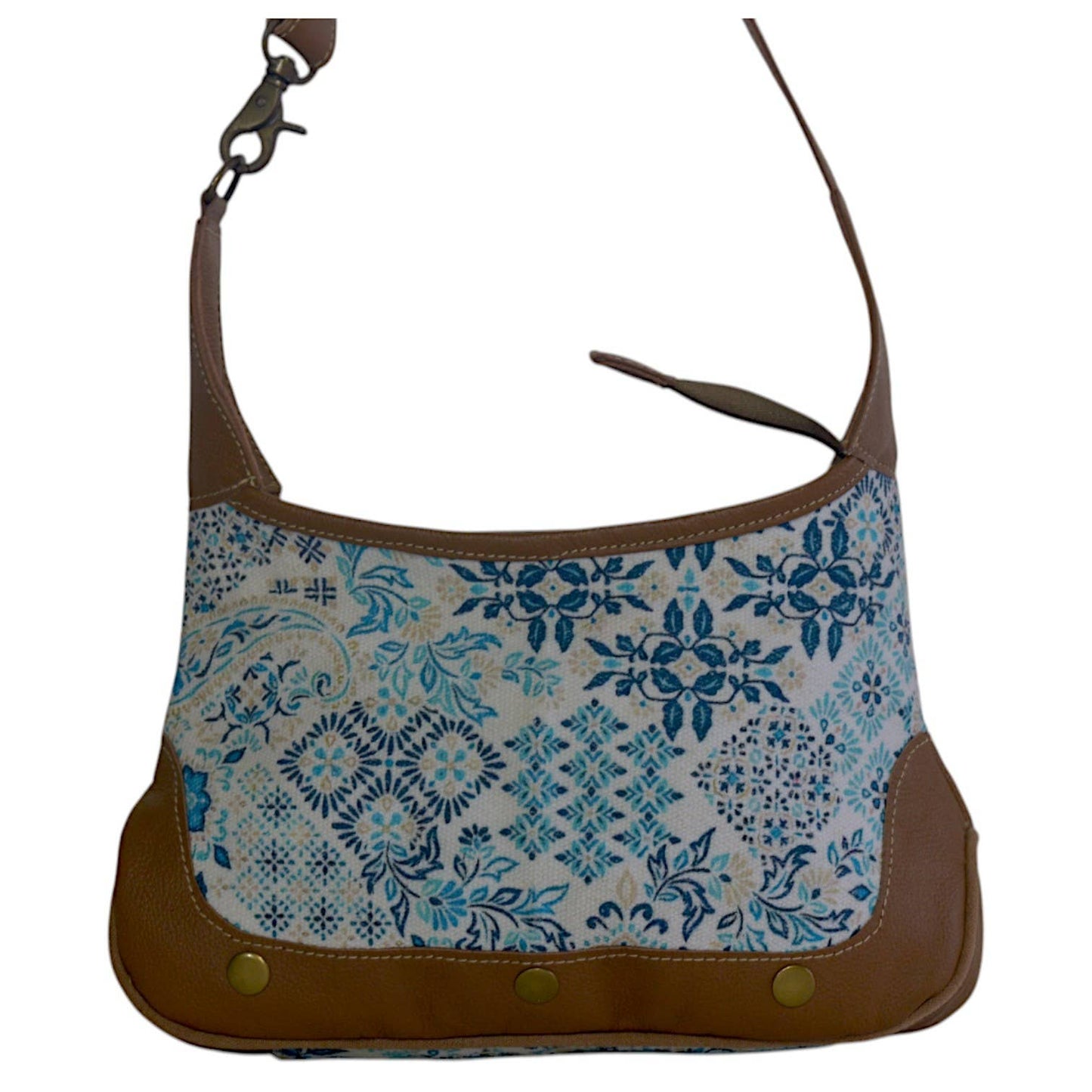 Canvas & Leather Small Shoulder Dash Wrislet Bag