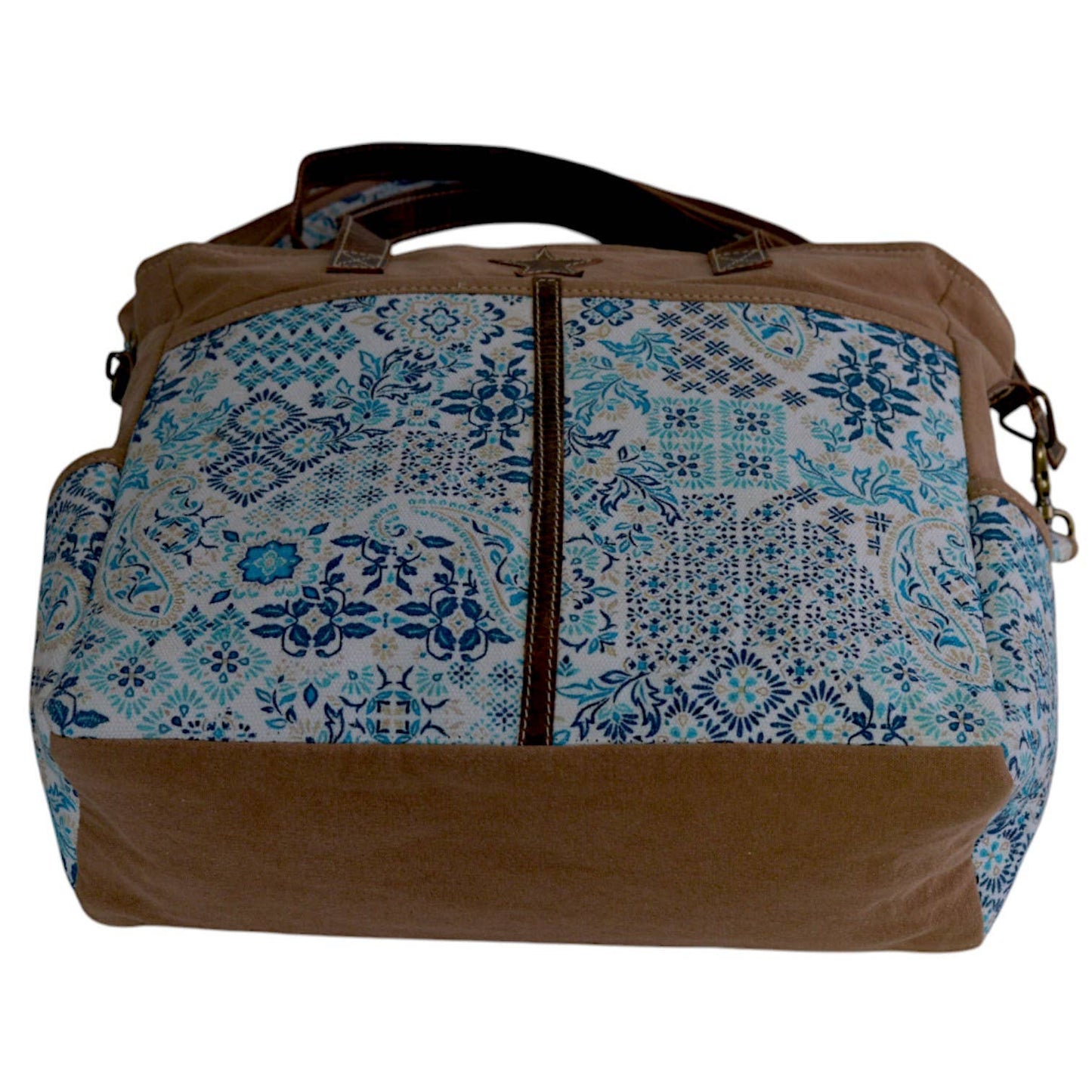 Canvas & Leather Pallet Messenger Bag