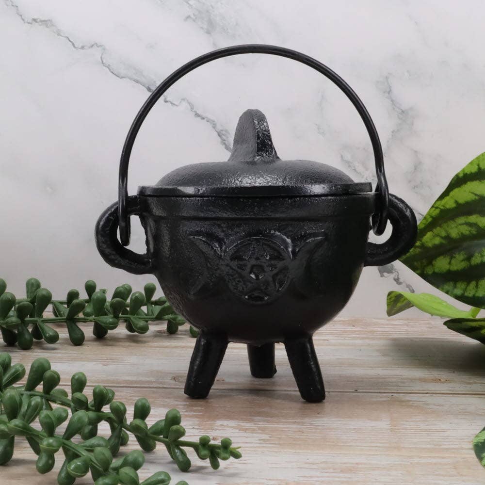 Cast Iron Triple Moon Cauldron 7.5cm