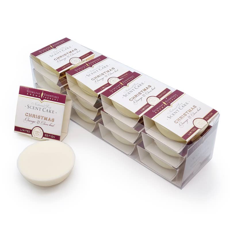 Sweet Orange & Clove Bud Christmas Scent Cake Tray (12 Cakes)