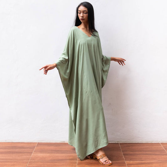 Classic Kaftan Dress (Sage) Sun Lounge Resort Wear Maternity