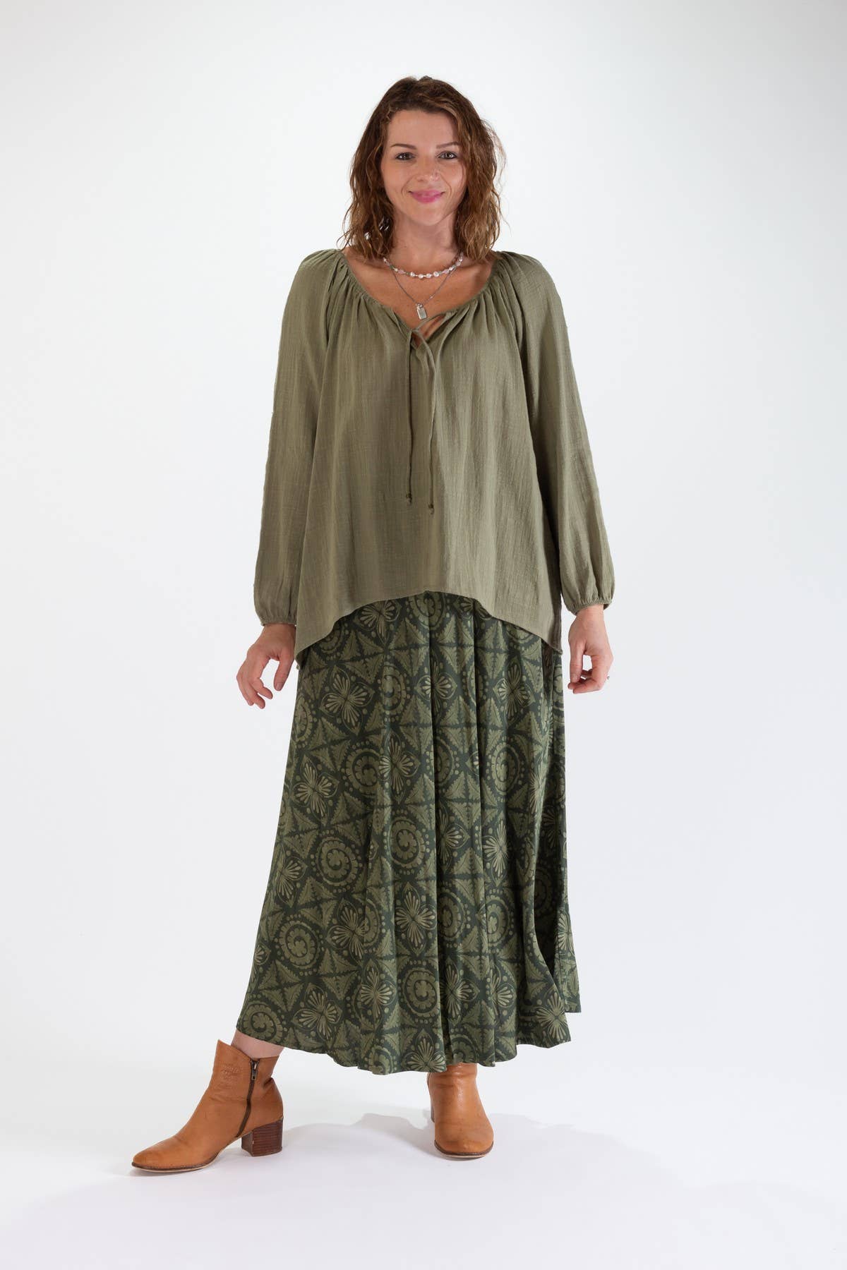 ROSE GYPSY BLOUSE IN COTTON