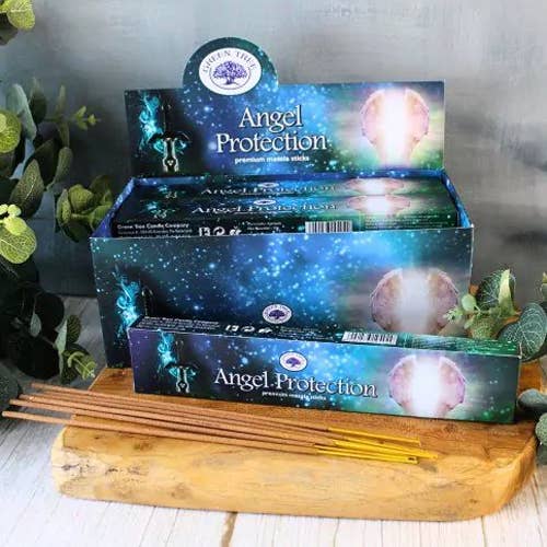 Angel Protection Incense 15gms Sticks Green Tree