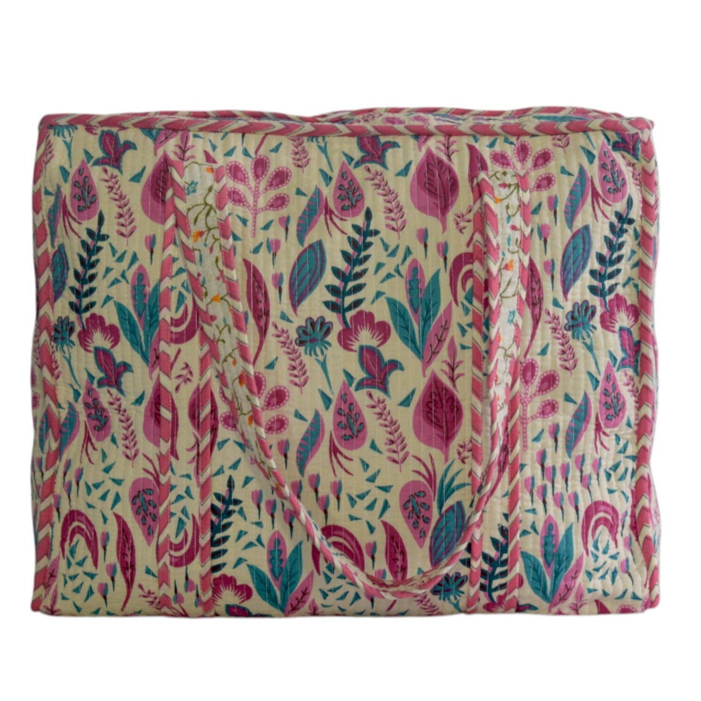 Floral Quilt Messenger Bag