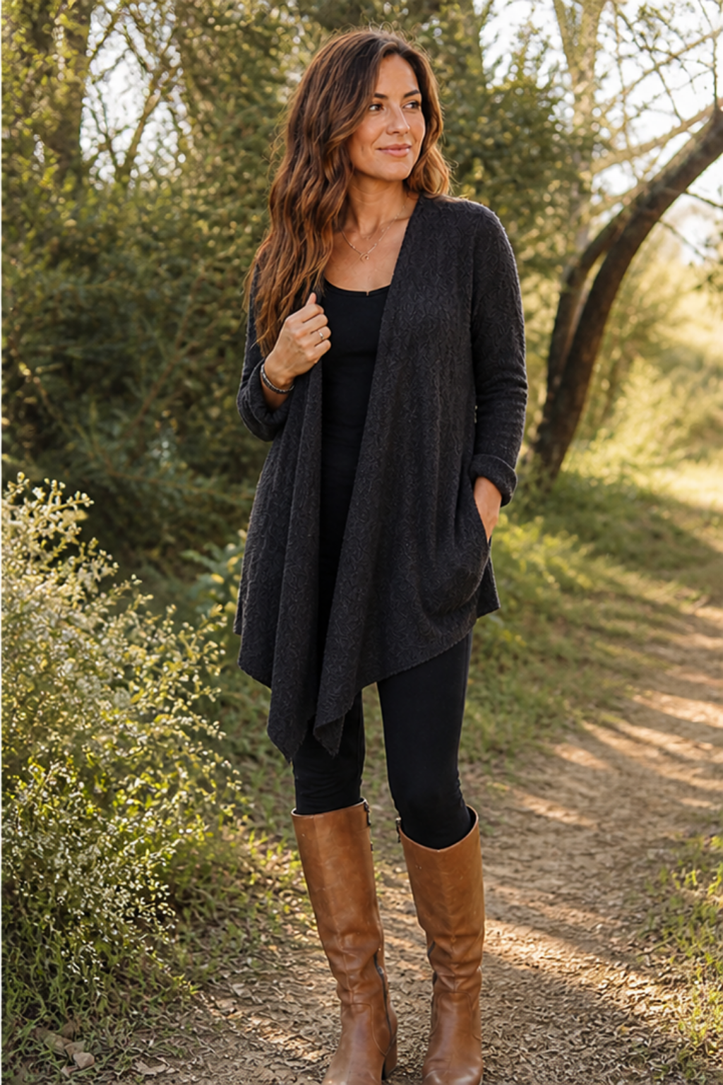 LONG KNIT CARDIGAN