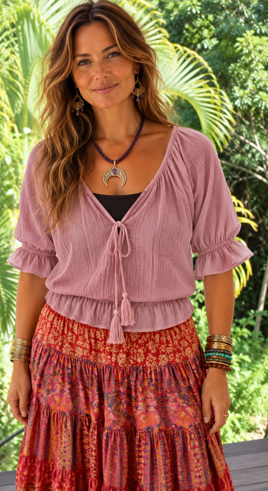 Gypsy Tie Front Top