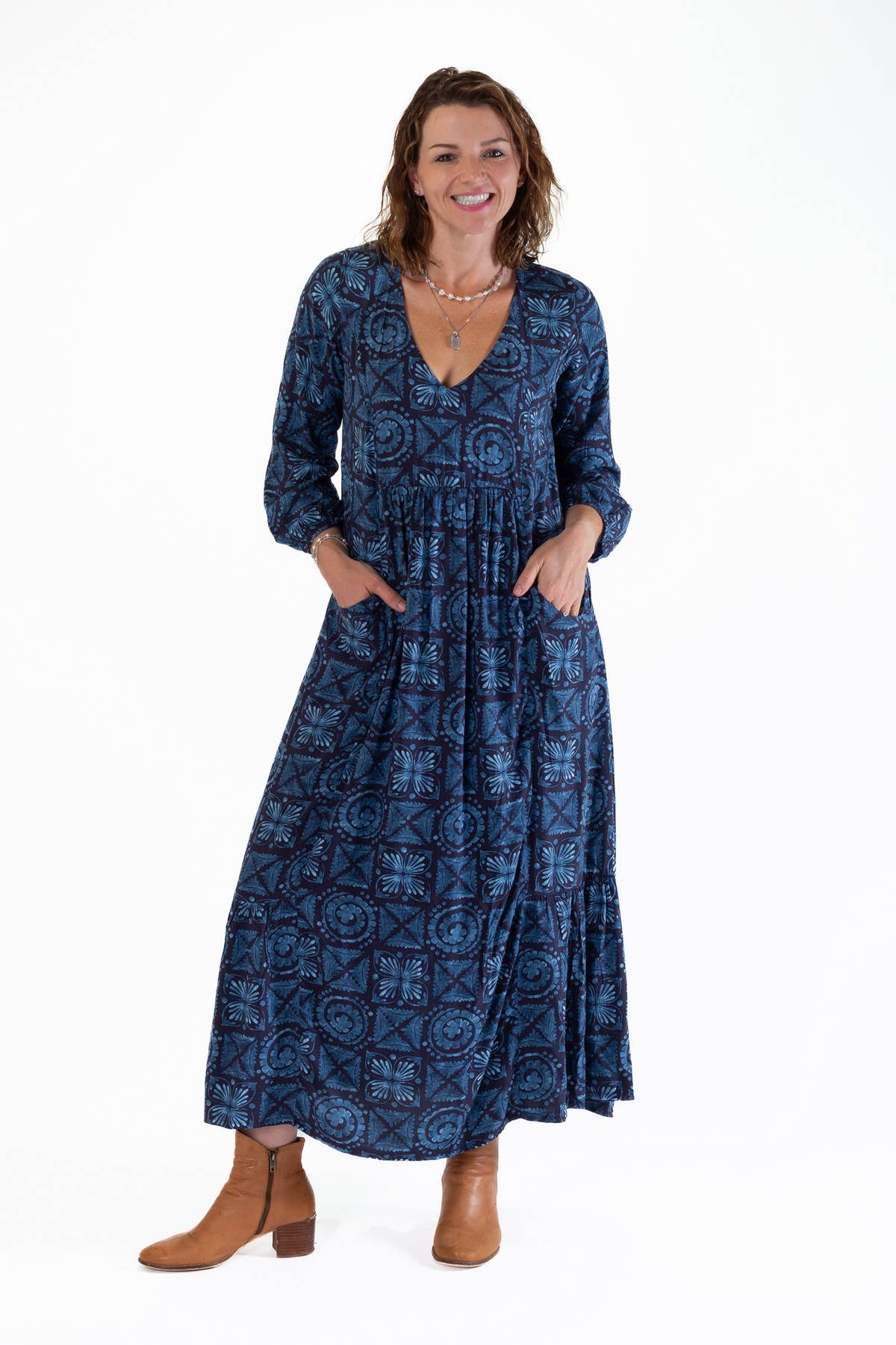 OHIO MAXI DRESS WITH FRILL