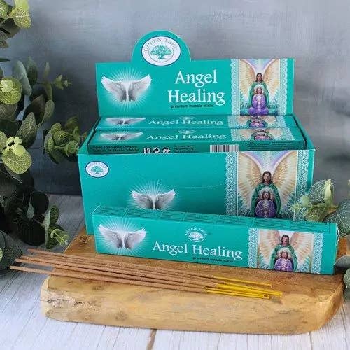 Angel Healing Incense 15gms Sticks Green Tree