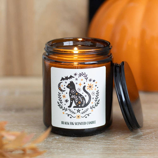 Frightful Folk Cat Black Fig Scented Candle