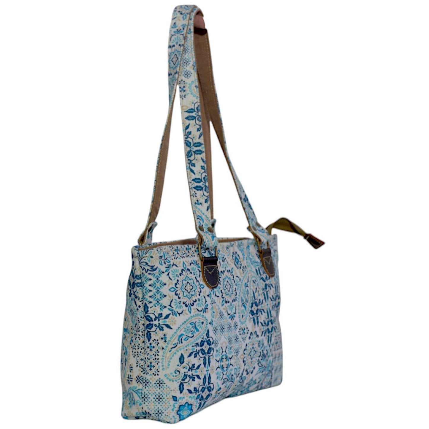 Canvas & Leather Small Shoulder Rydo Wrislet Bag