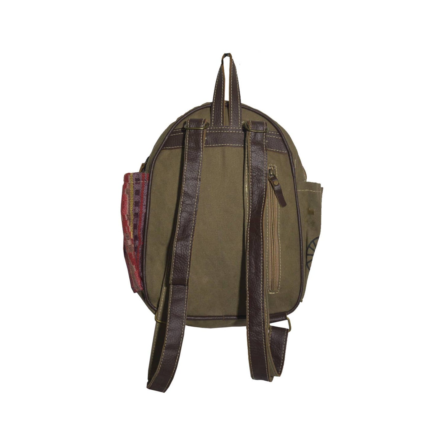 Canvas & Leather Women's Patch Backpack