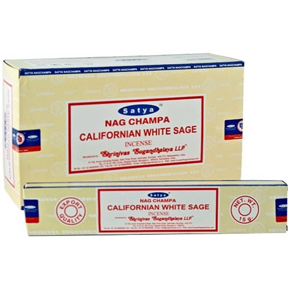 California White Sage Incense 15gms Sticks Satya (MMB)