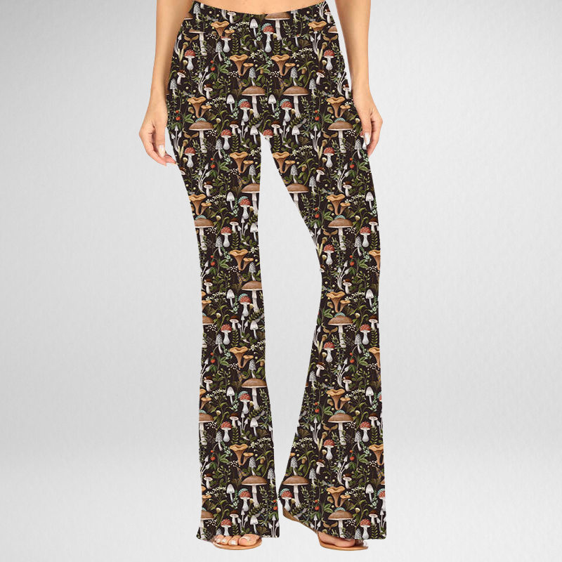 Morning Mushrooms Deluxe Bell Bottoms