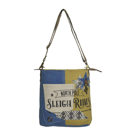 Canvas & Leather Women's Star Crossbody