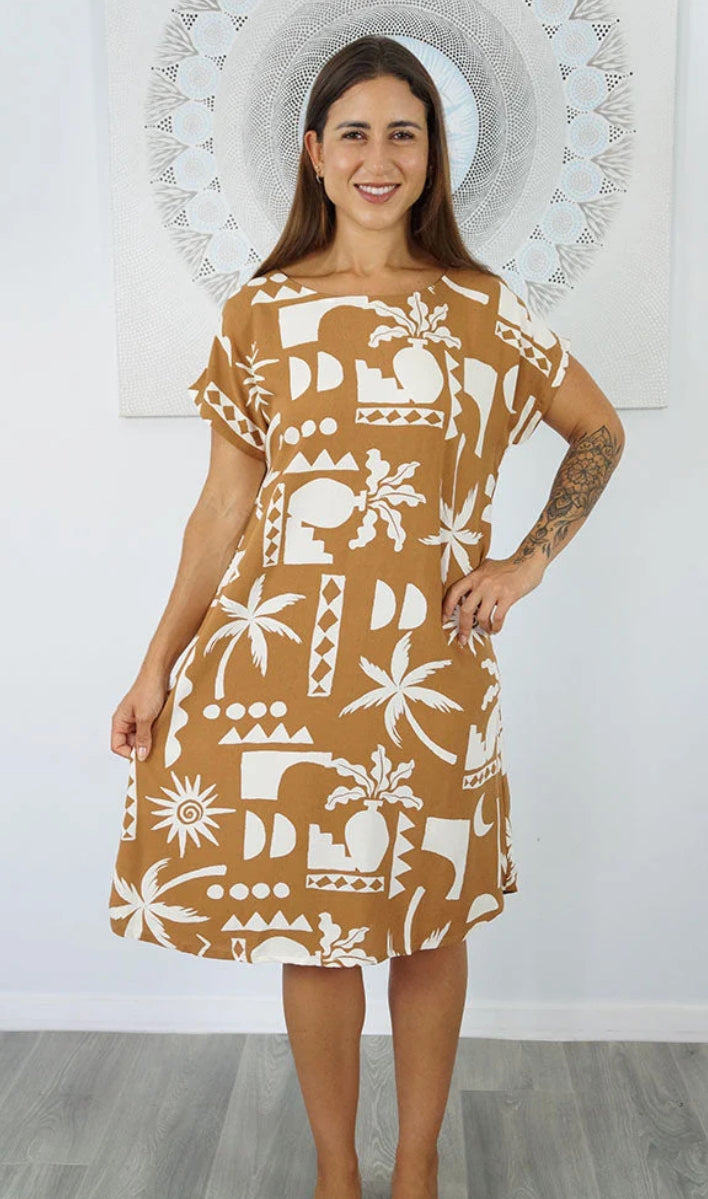 Michelle Dress Alpaca Print