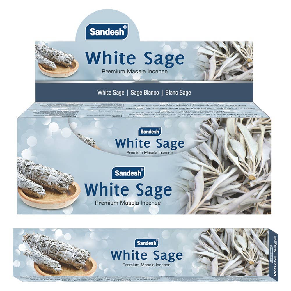 White Sage Incense 15gms Sticks Sandesh