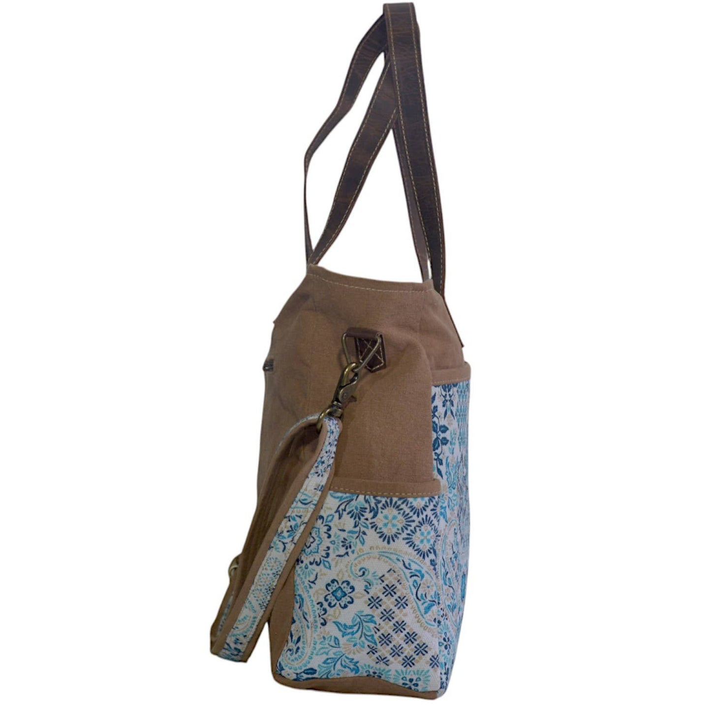 Canvas & Leather Pallet Messenger Bag