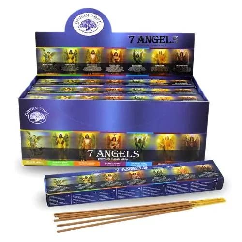 Seven Angels Incense 15gms Sticks Green Tree