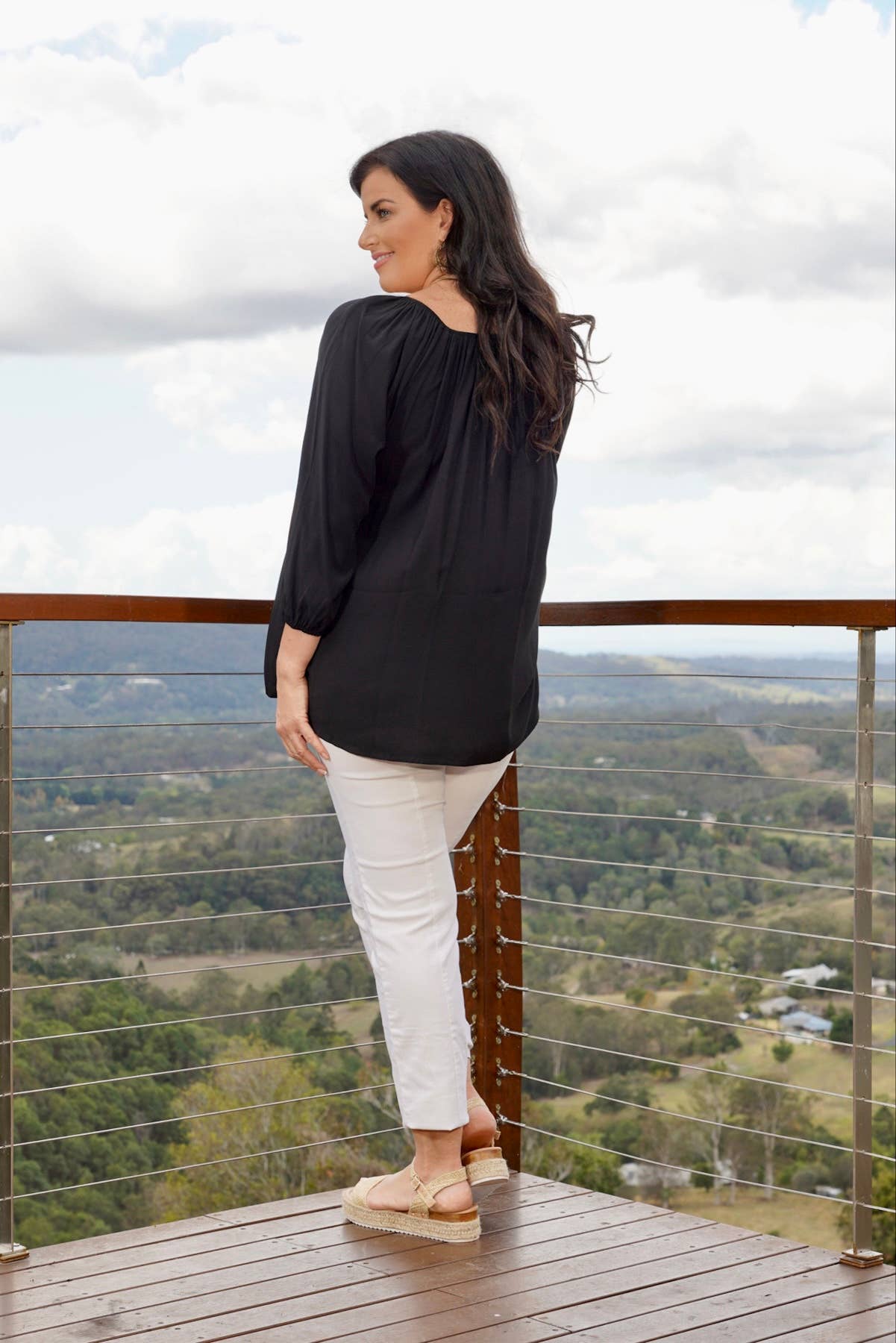 ROSE GYPSY BLOUSE IN RAYON