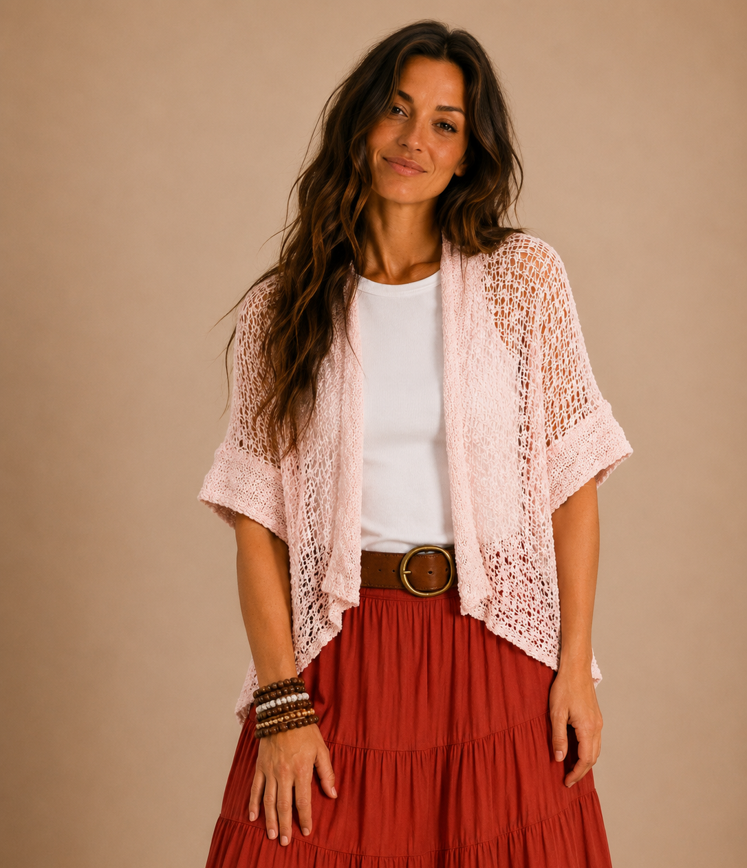 POPCORN KNIT CARDY/SHRUG