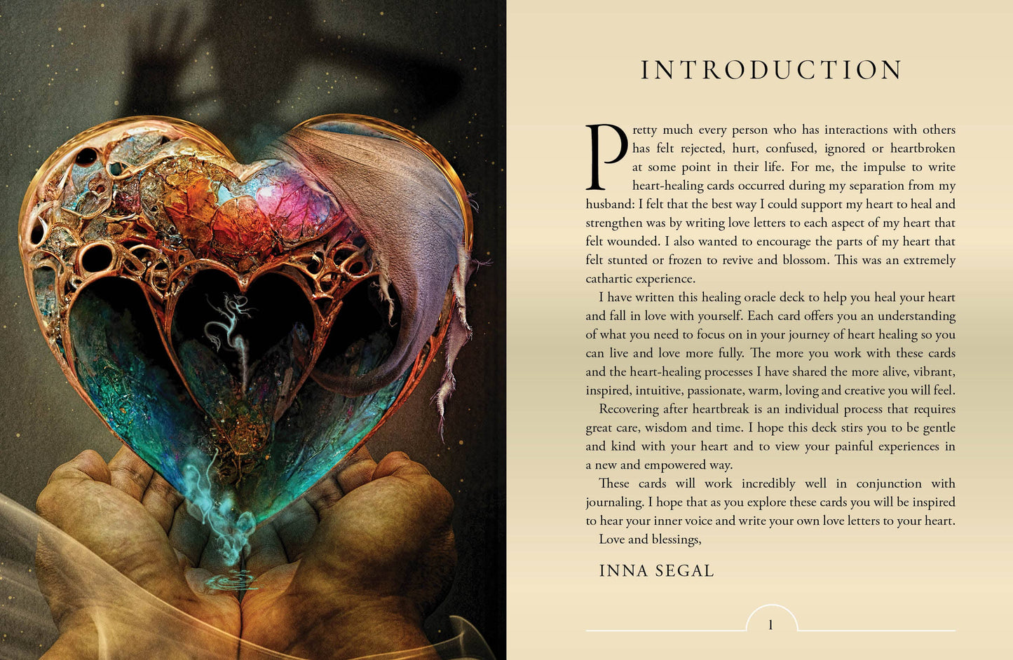 Healing Heart Oracle: 36 Gilded Cards & 96 Page Guidebook