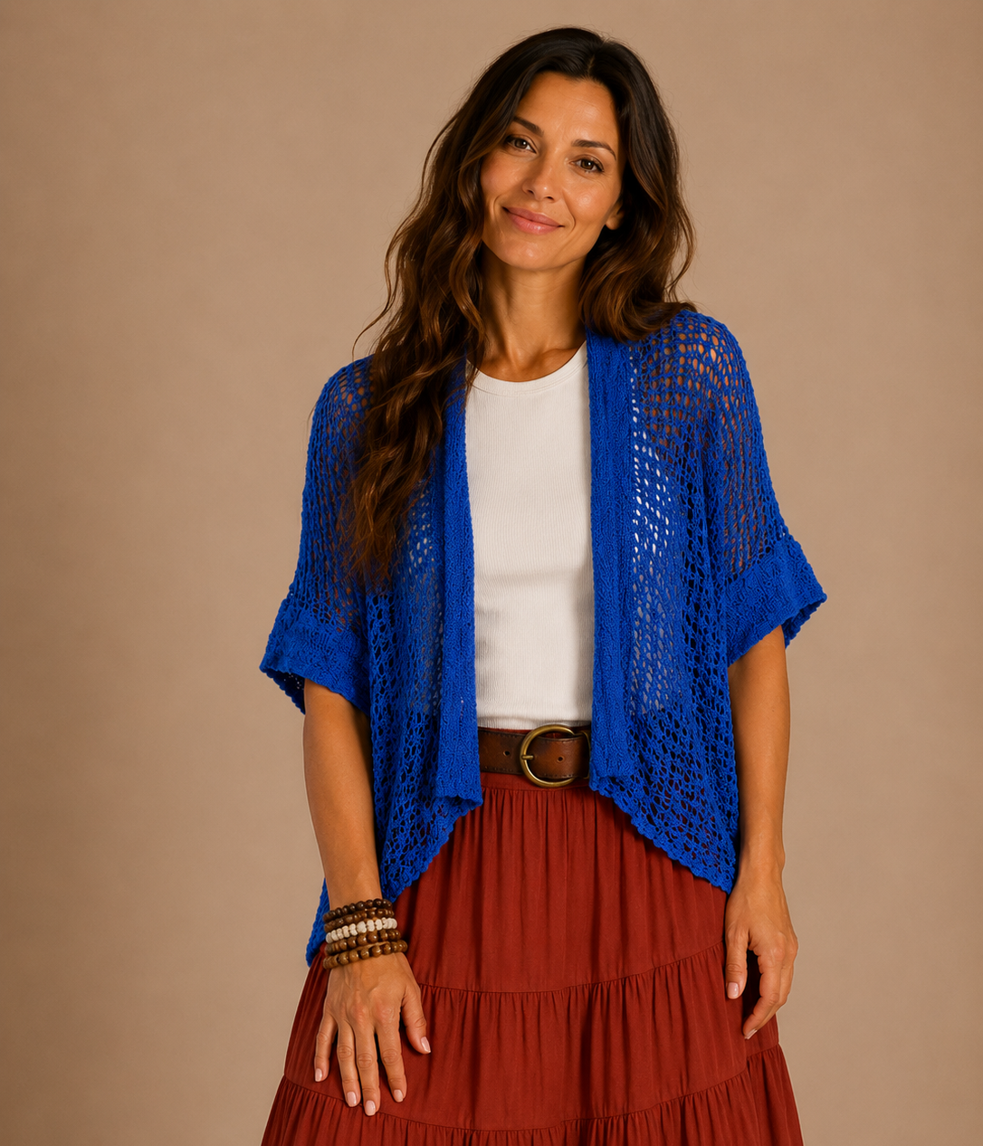 POPCORN KNIT CARDY/SHRUG