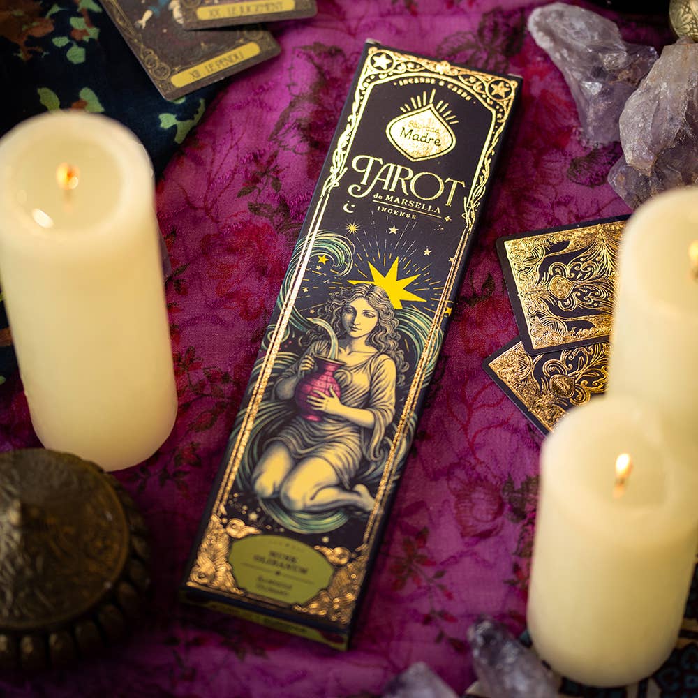 Musk Frankincense Tarot of Marselle Incense 8 Sticks Sagrada