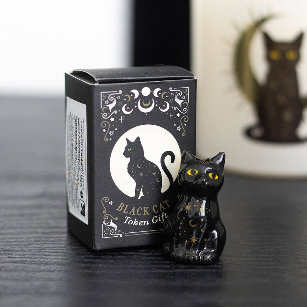 Black Cat Token Gifts Set of 24 in Display