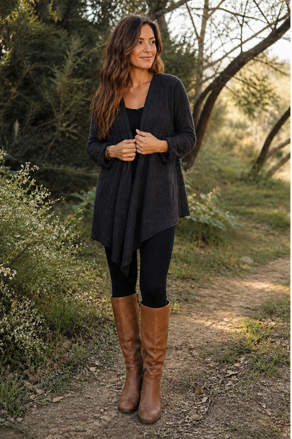 LONG KNIT CARDIGAN
