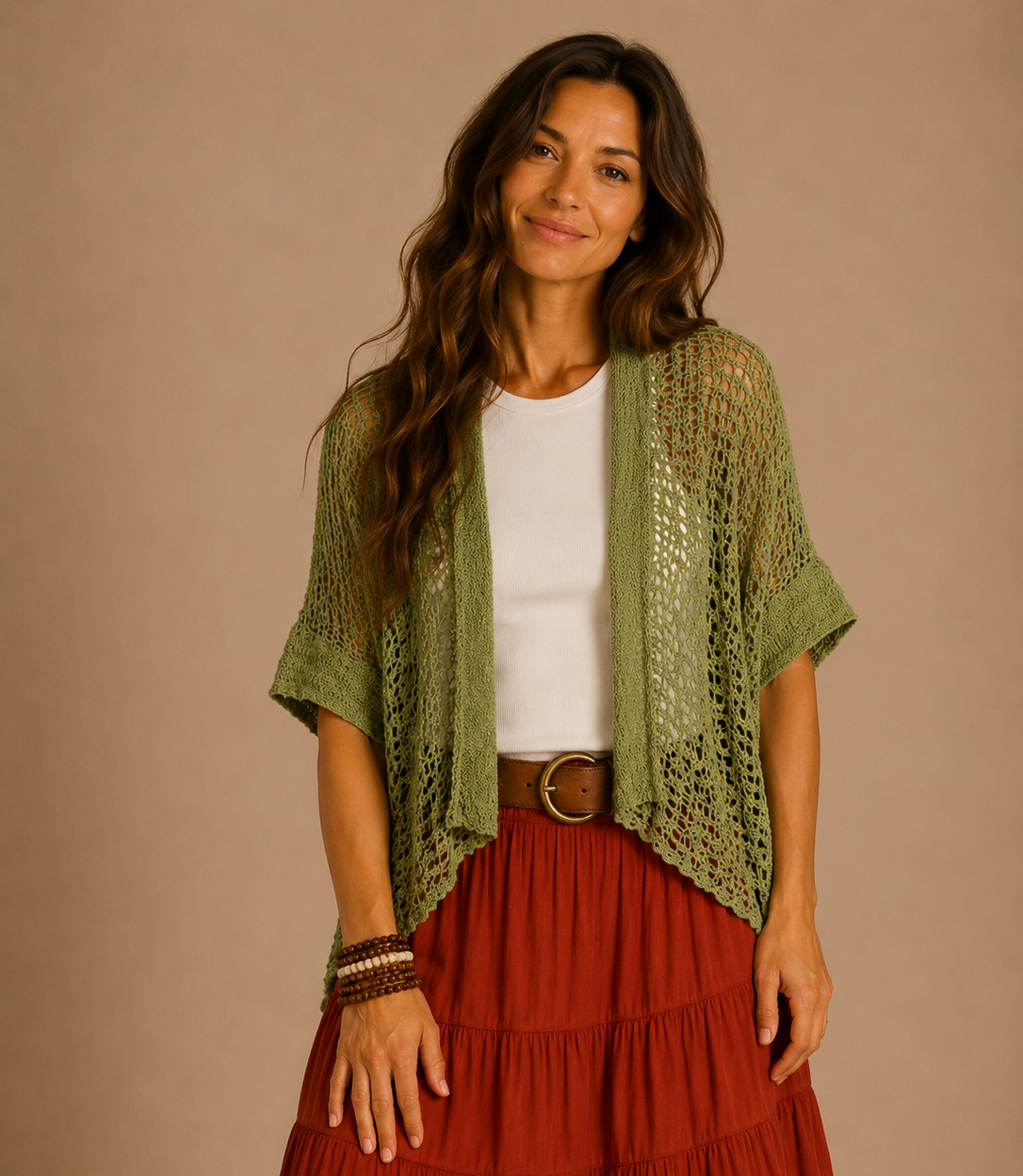 POPCORN KNIT CARDY/SHRUG