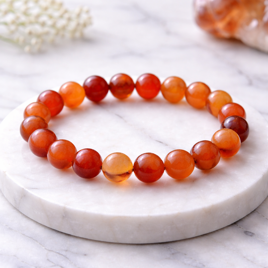 Carnelian Beaded Bracelet