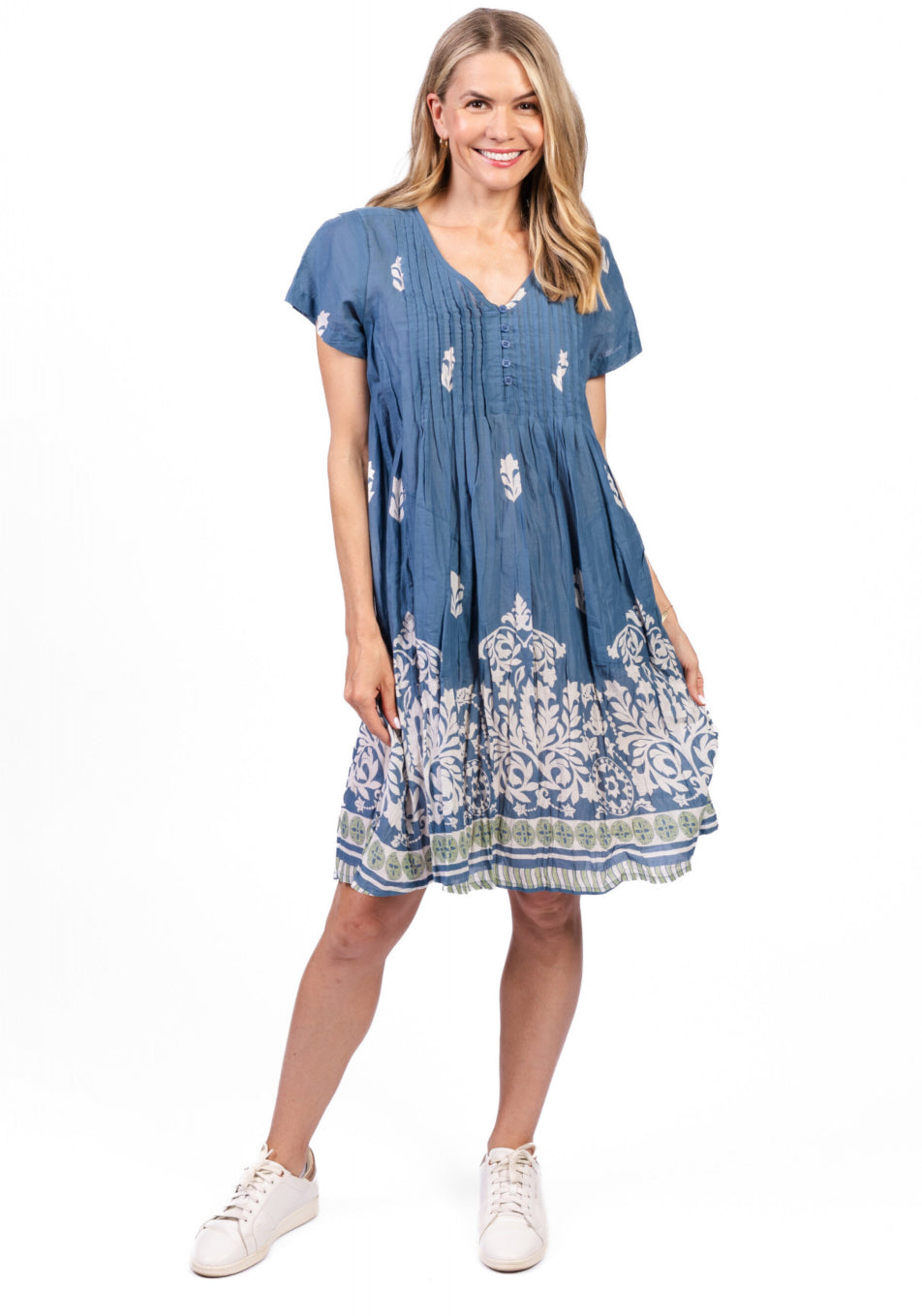 Nicola Dress Ornate Denium