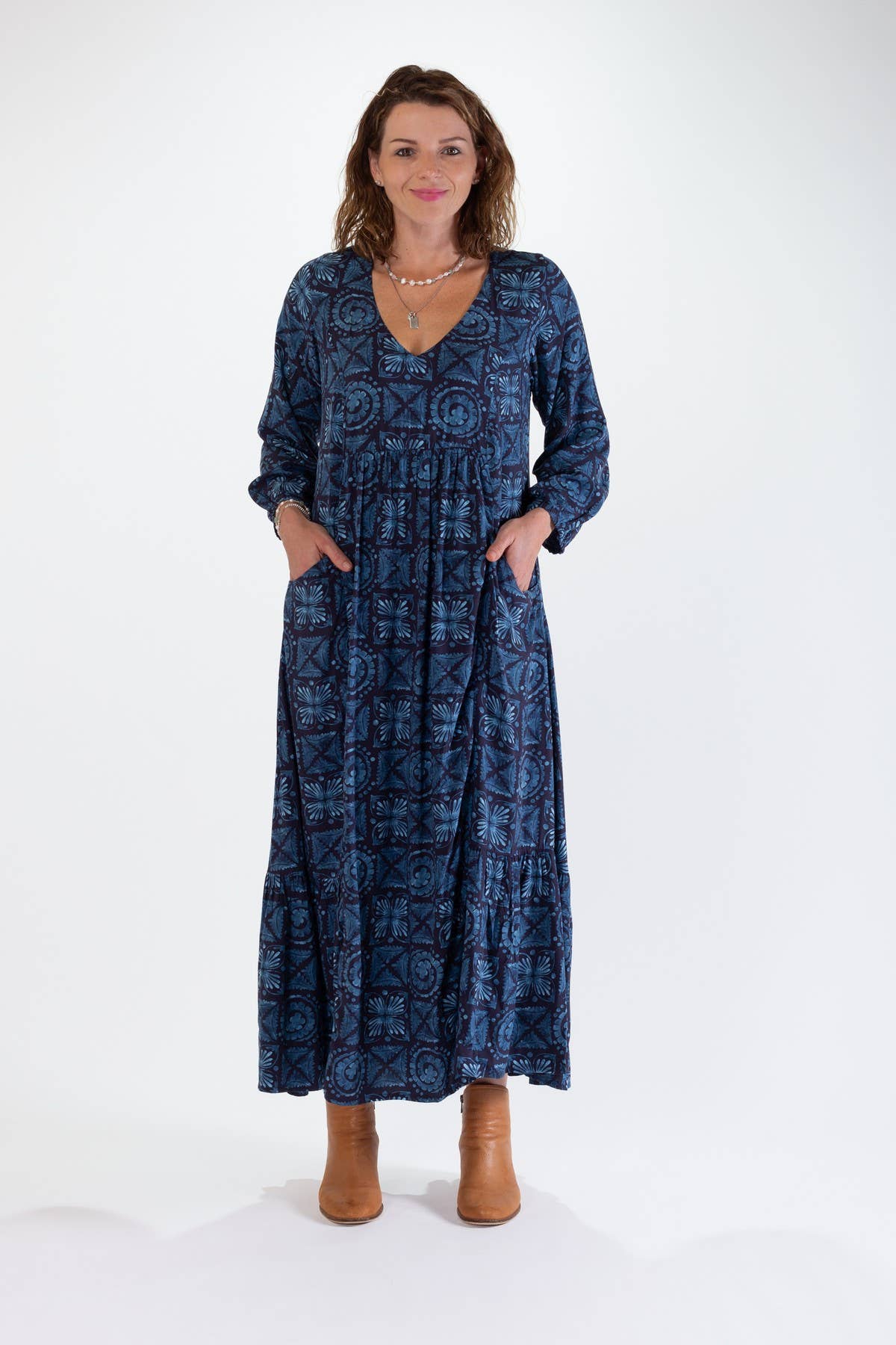 OHIO MAXI DRESS WITH FRILL