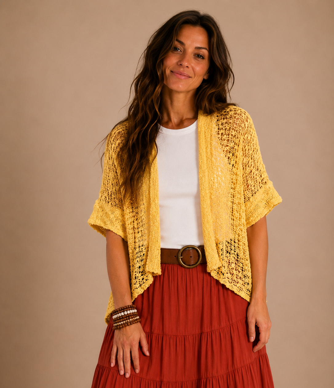 POPCORN KNIT CARDY/SHRUG