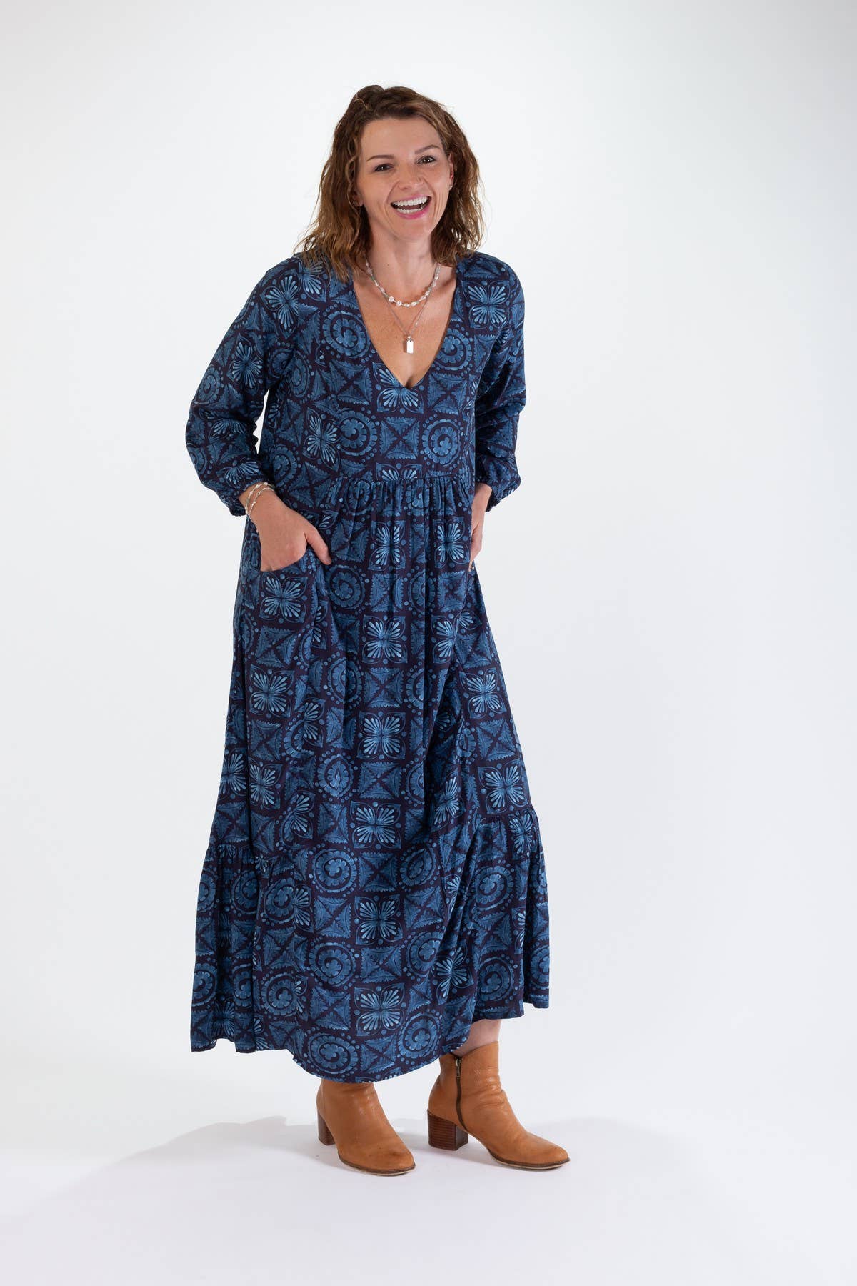OHIO MAXI DRESS WITH FRILL