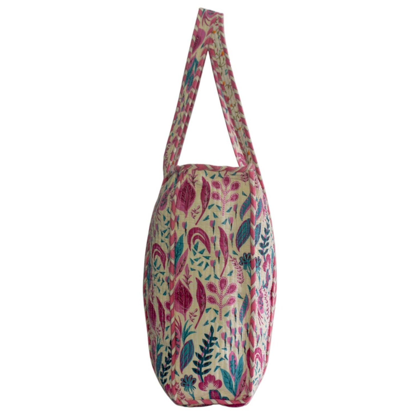 Floral Quilt Messenger Bag