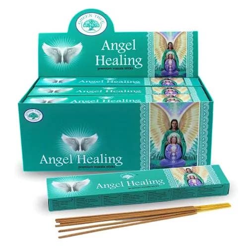 Angel Healing Incense 15gms Sticks Green Tree