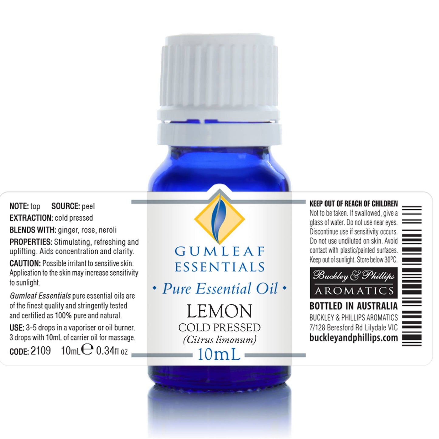 Lemon Cold Pressed Essential Oil