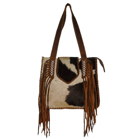 Leather Hairon Harry Messenger Bag