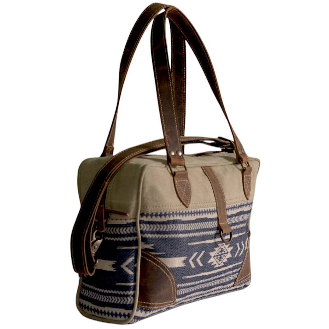 Canvas & Leather Handessia Mini Duffle