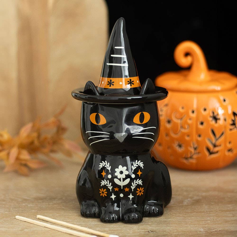 Frightful Folk Black Cat Oil Burner