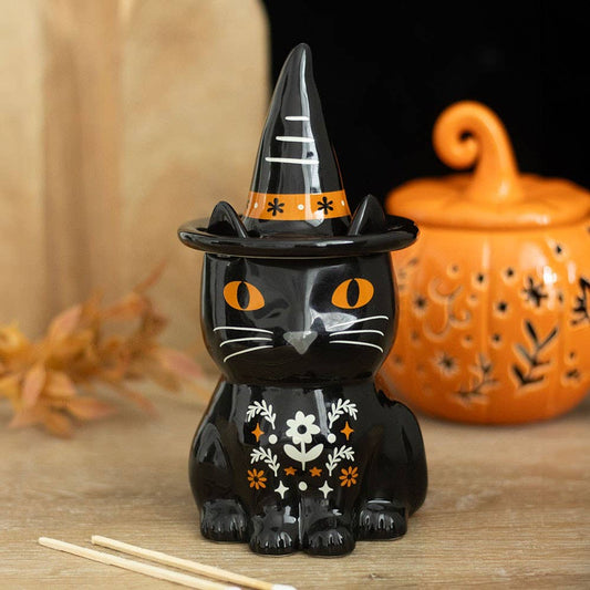 Frightful Folk Black Cat Oil Burner