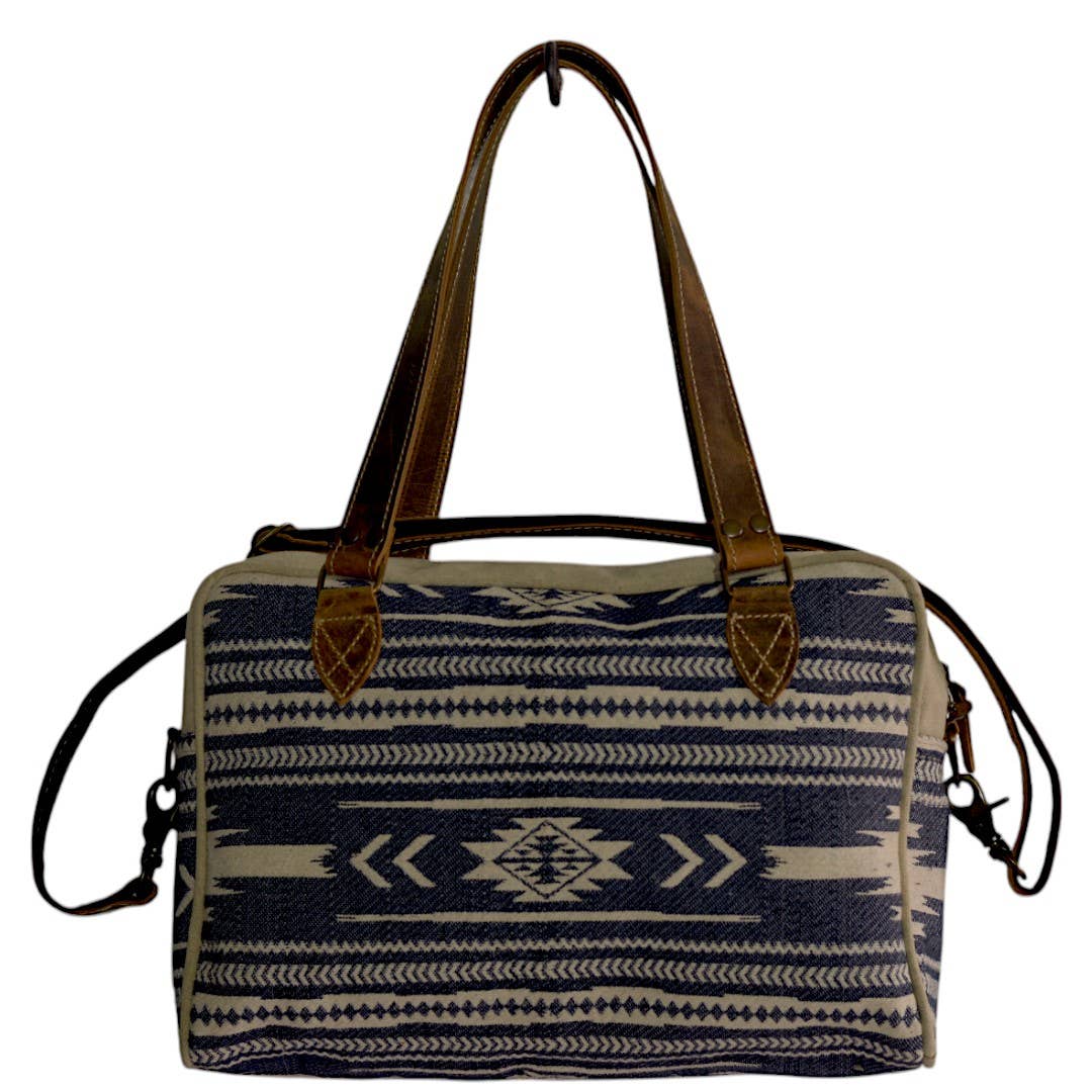 Canvas & Leather Handessia Mini Duffle