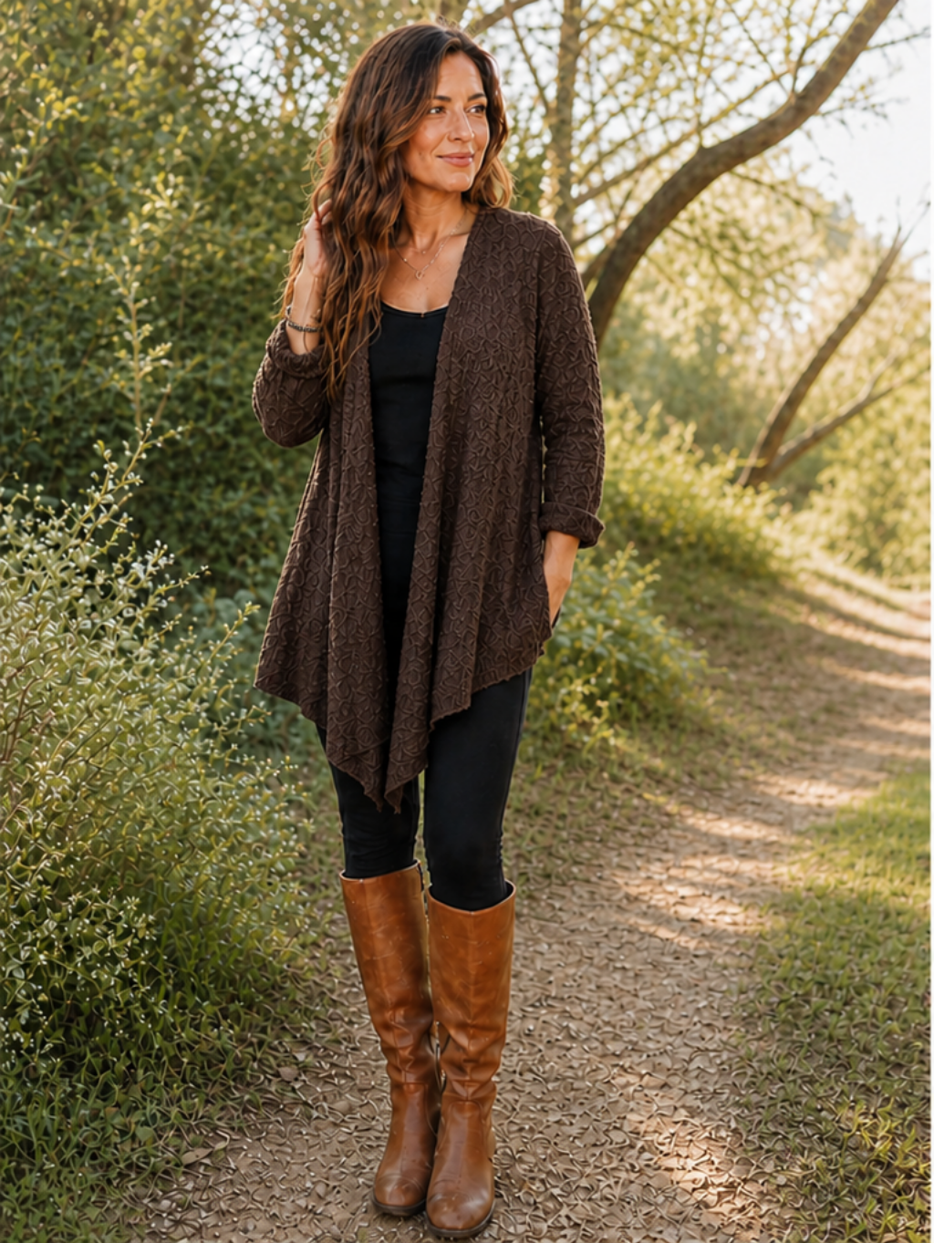 LONG KNIT CARDIGAN
