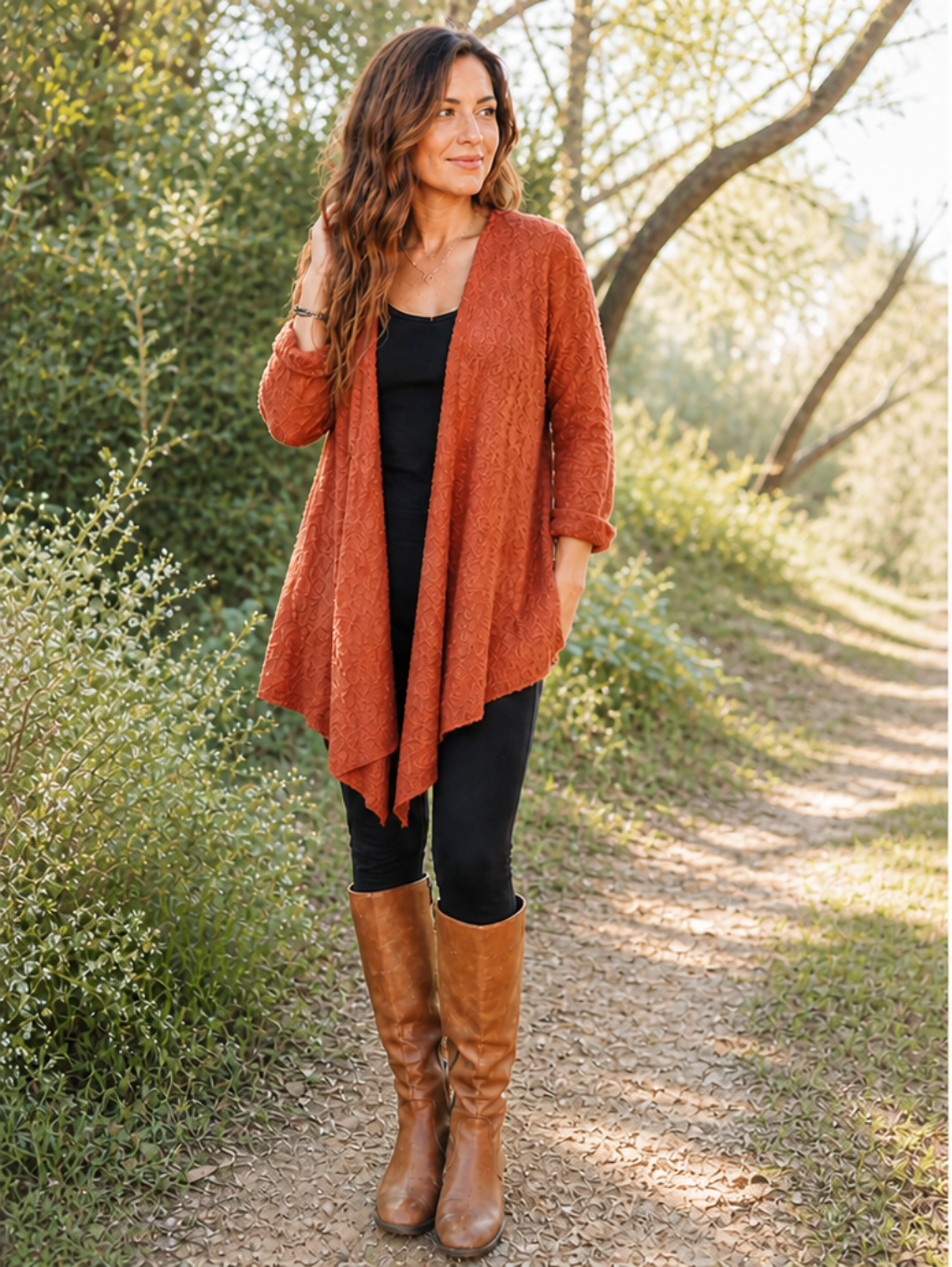 LONG KNIT CARDIGAN