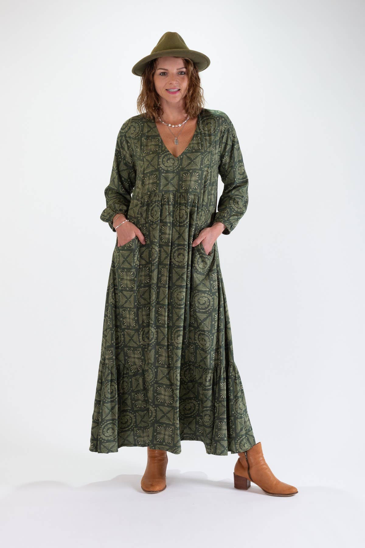 OHIO MAXI DRESS WITH FRILL