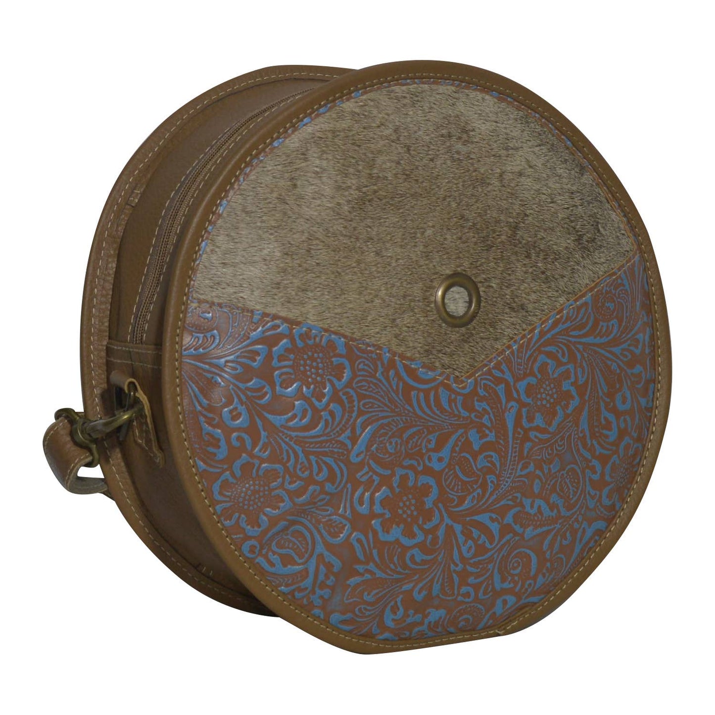 Leather & Hairon Women's Gyno Canteen Bag