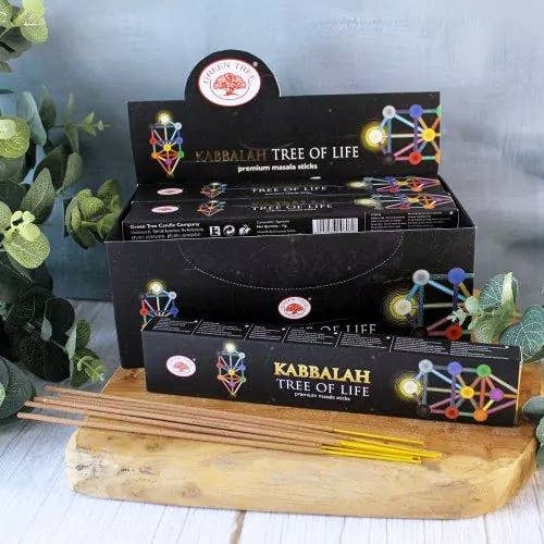 Kabbalah Tree of Life Incense 15gms Sticks Green Tree