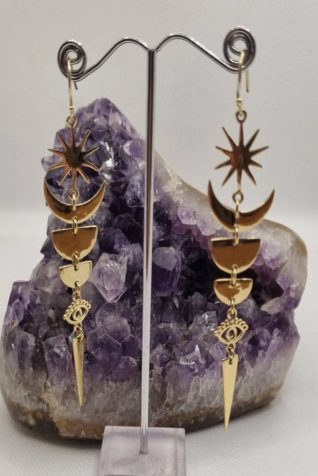 Celestial Eye Dangle Earrings